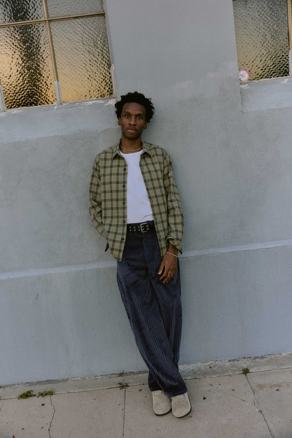 Goodfight Lettercord Pant Navy