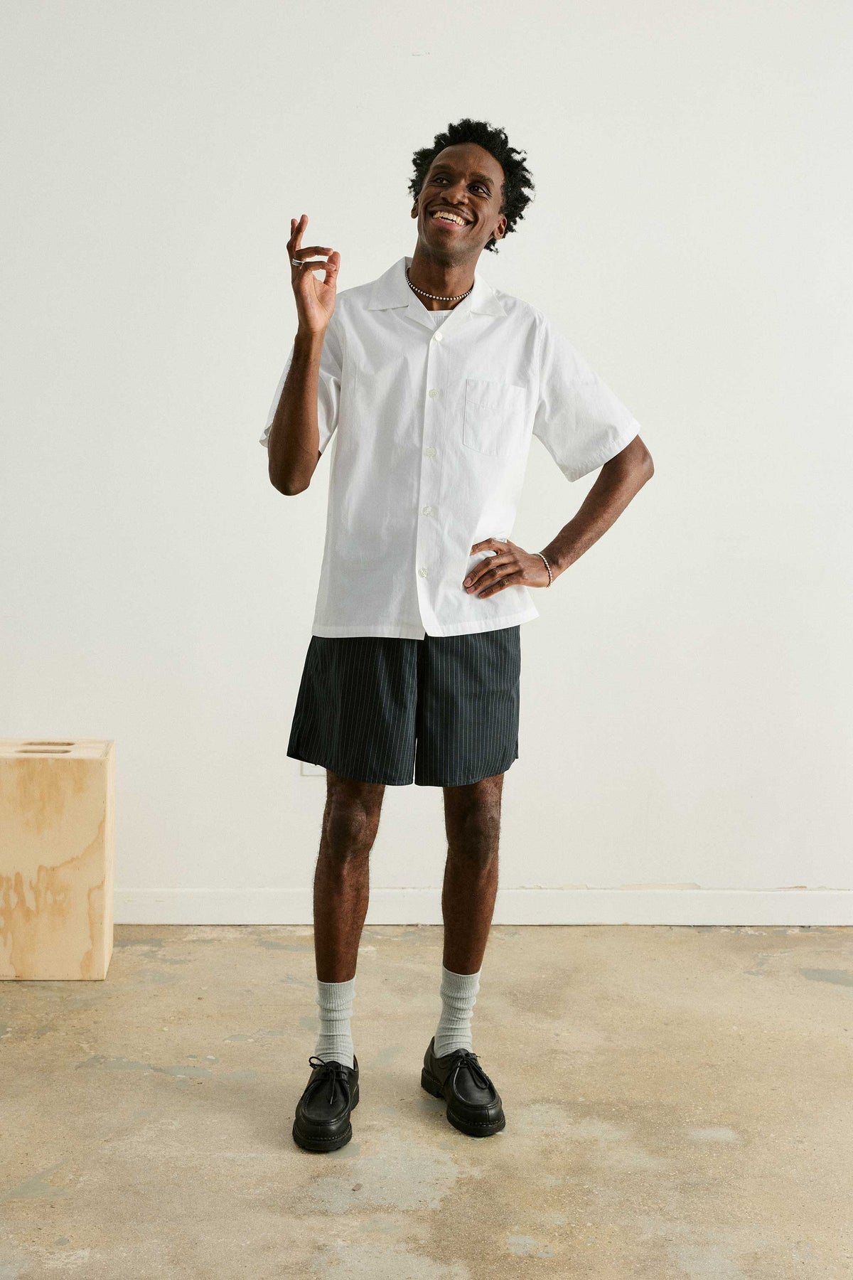 Goodfight Foxtrot Alpha Shorts Black Pinstripe