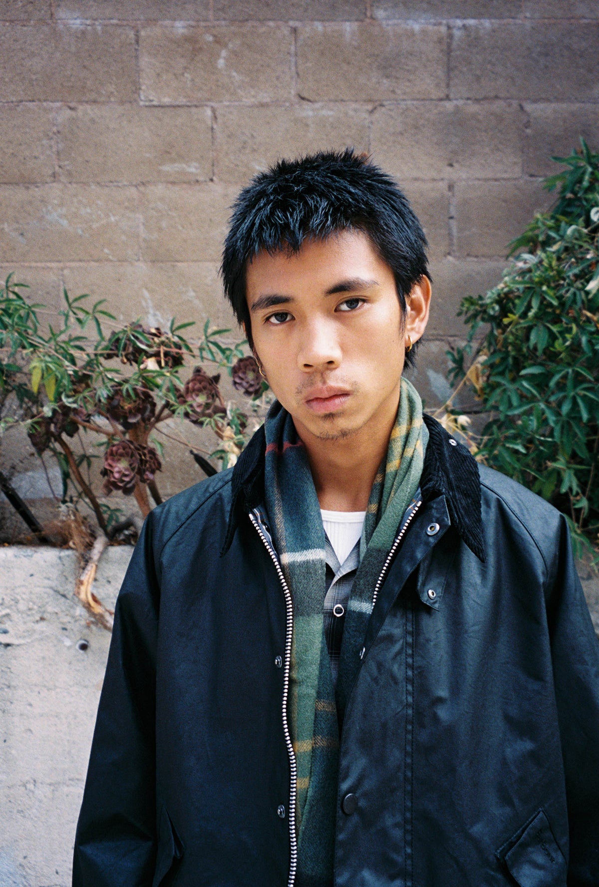 Goodfight for Barbour OS Transport Wax Jacket Black