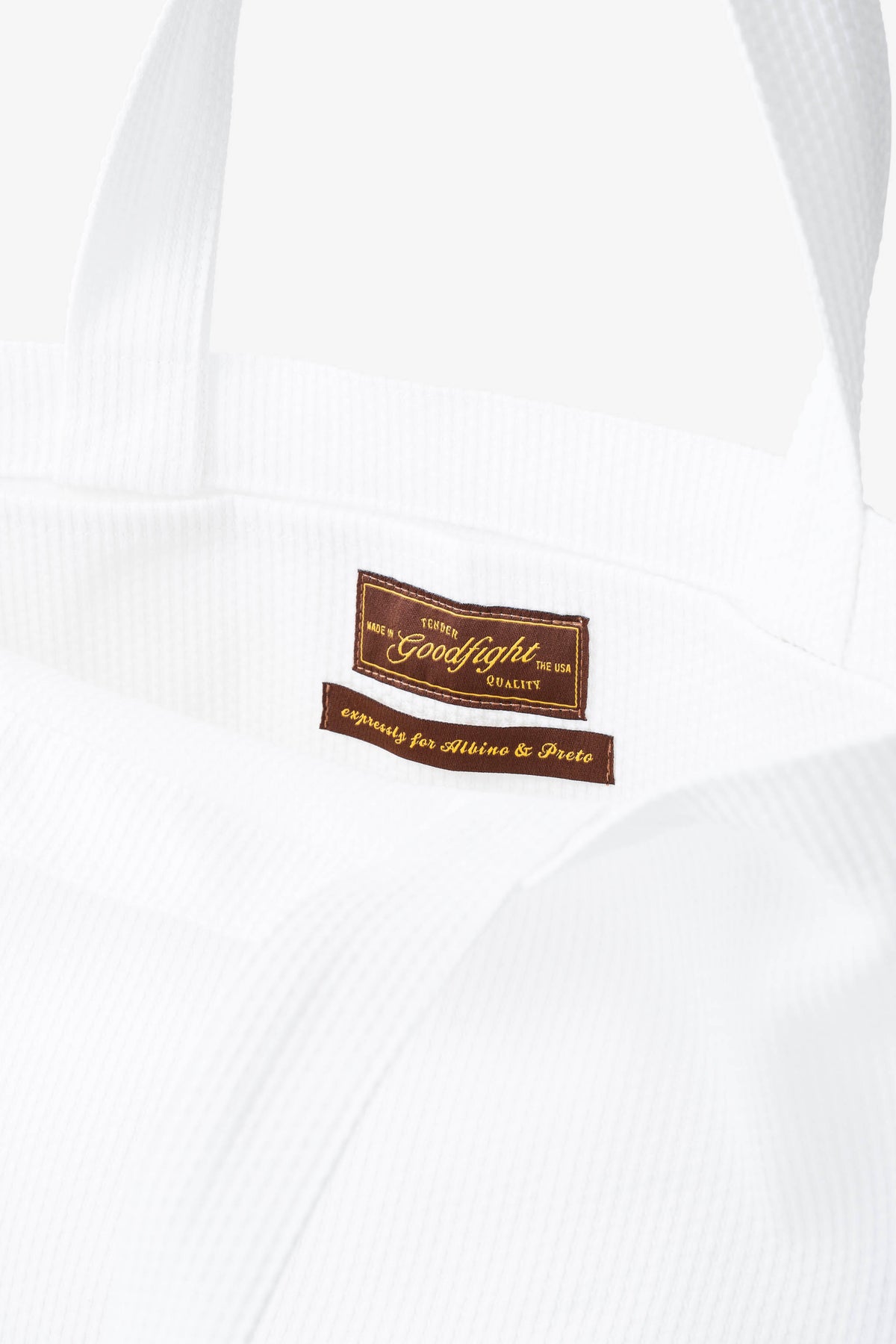 Goodfight x A&P Small Good Tote Pearlweave Gi Fabric White