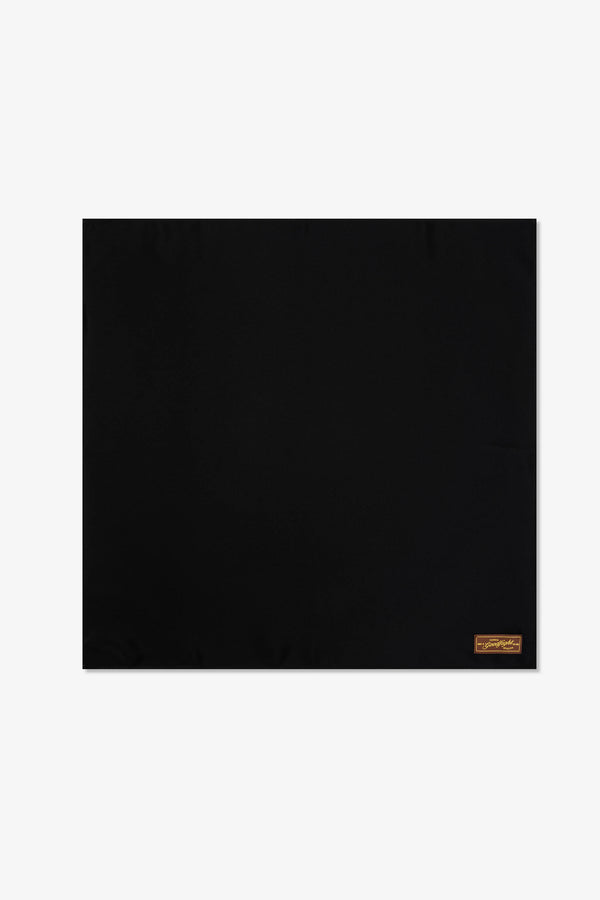 Classic Bandana Black Silk