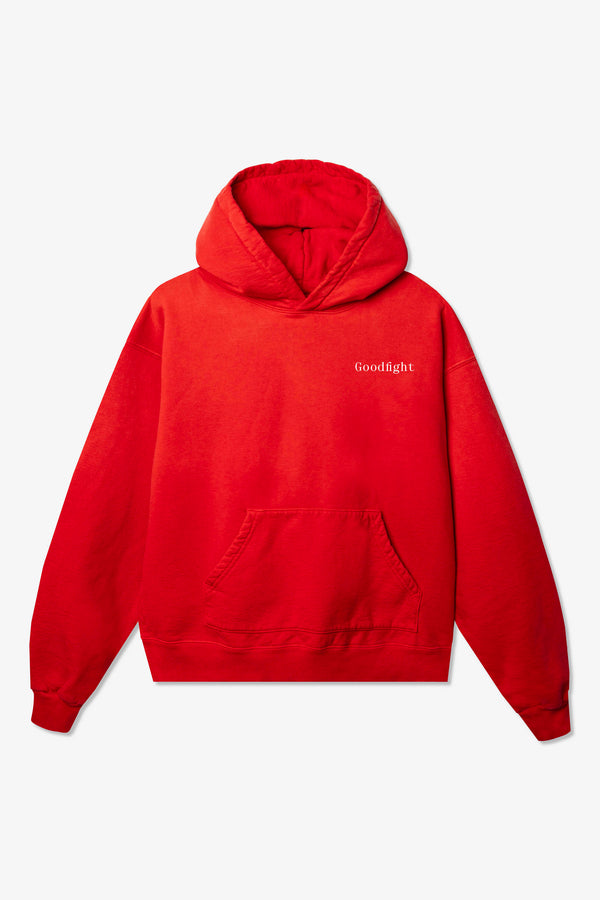 Classic Logo Happy Hour Hooded Sweatshirt Red