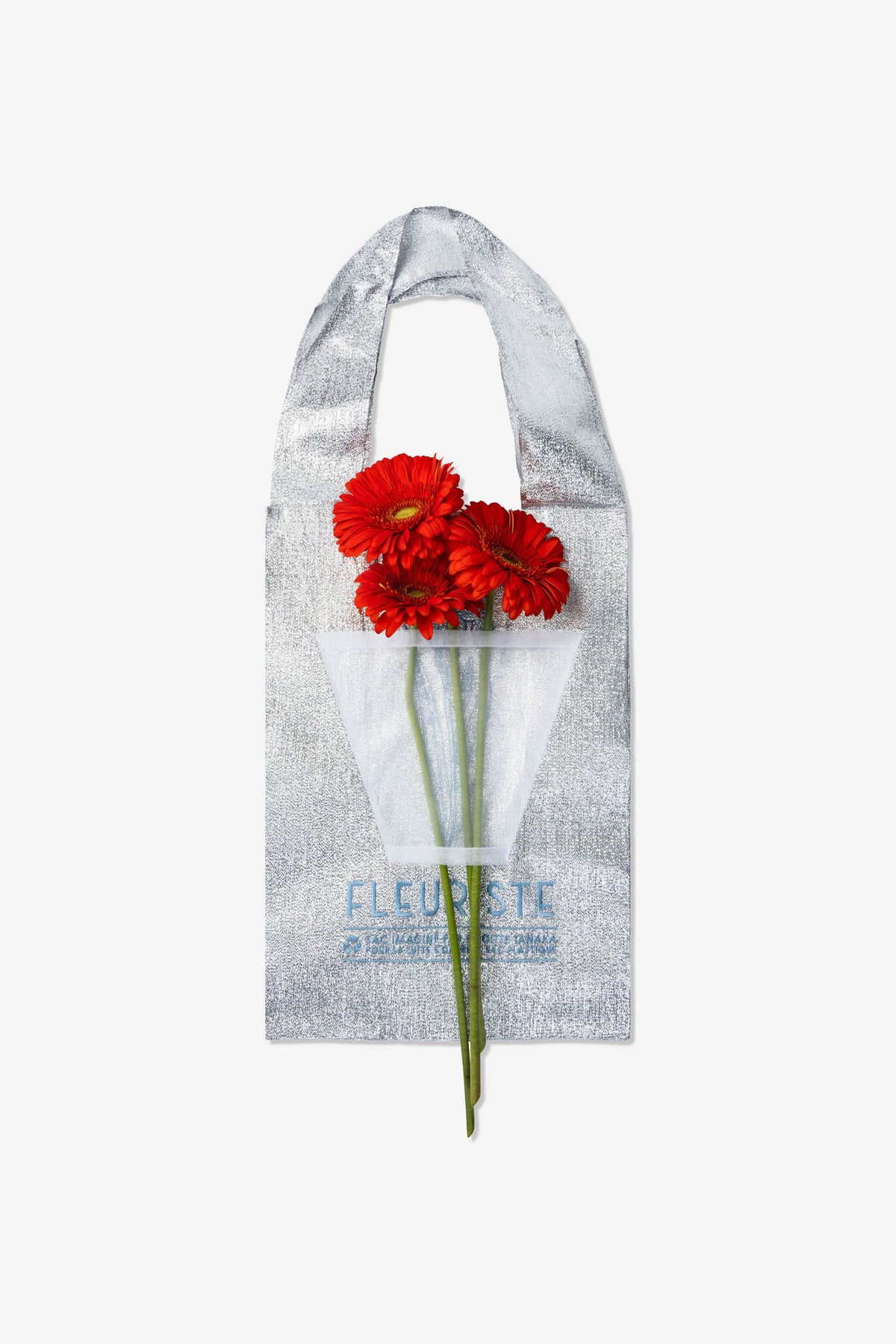 Brigitte Tanaka "Sac Fleuriste" Silver Florist Organza Bag