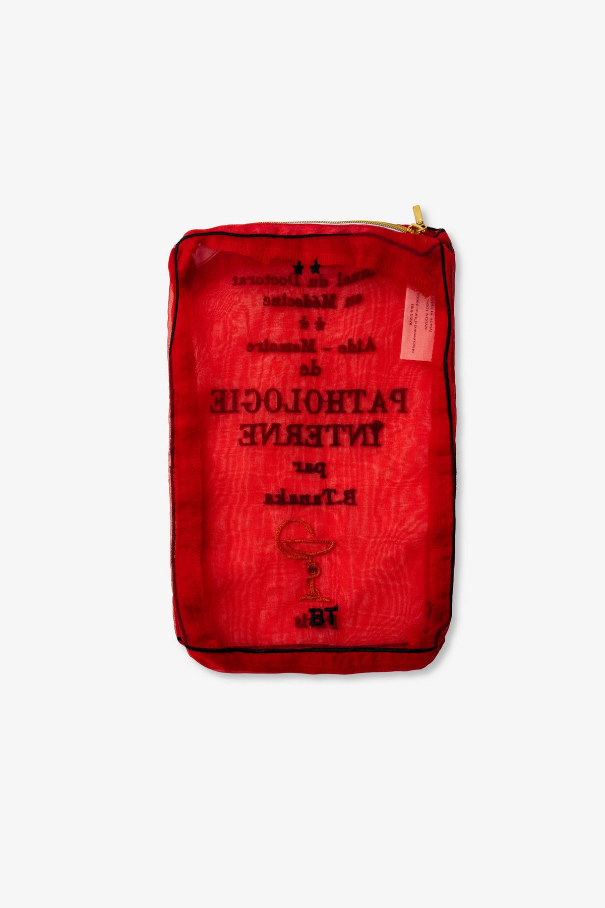 Brigitte Tanaka "Sac Pathologie" Organza Pathology Book Bag Pouch