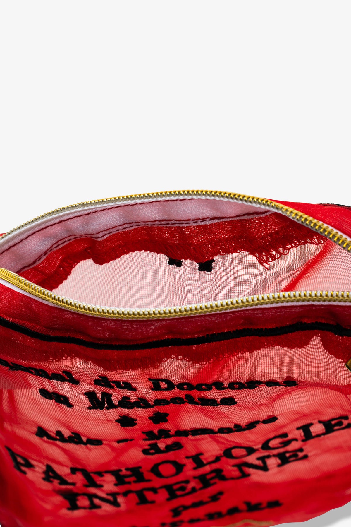 Brigitte Tanaka "Sac Pathologie" Organza Pathology Book Bag Pouch