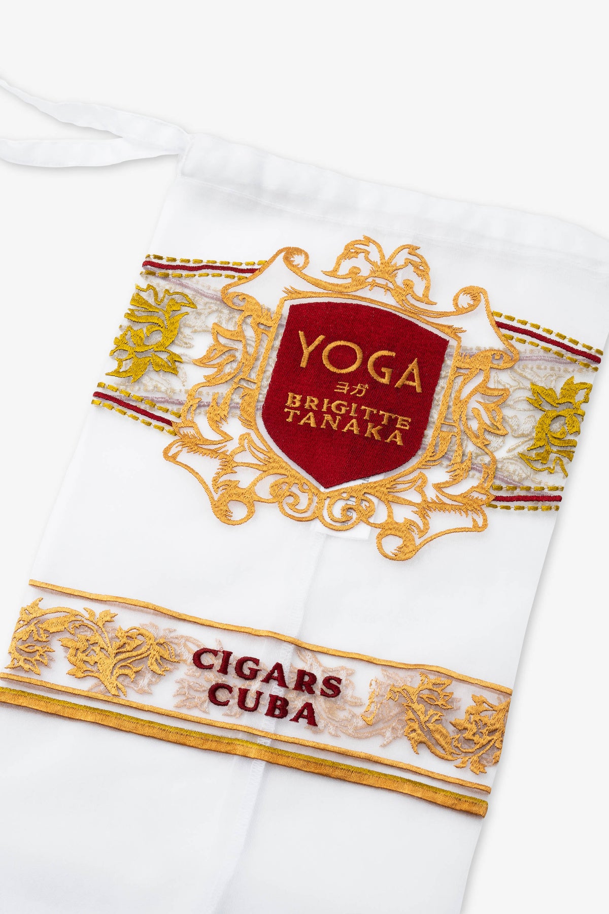 Brigitte Tanaka Organza Sac Yoga Cigar Blanc