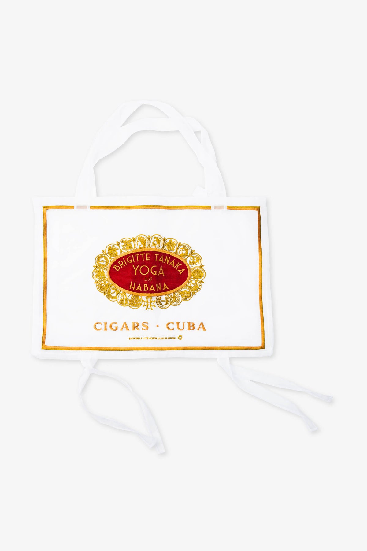 Brigitte Tanaka Organza Sac Yoga Cigar Blanc