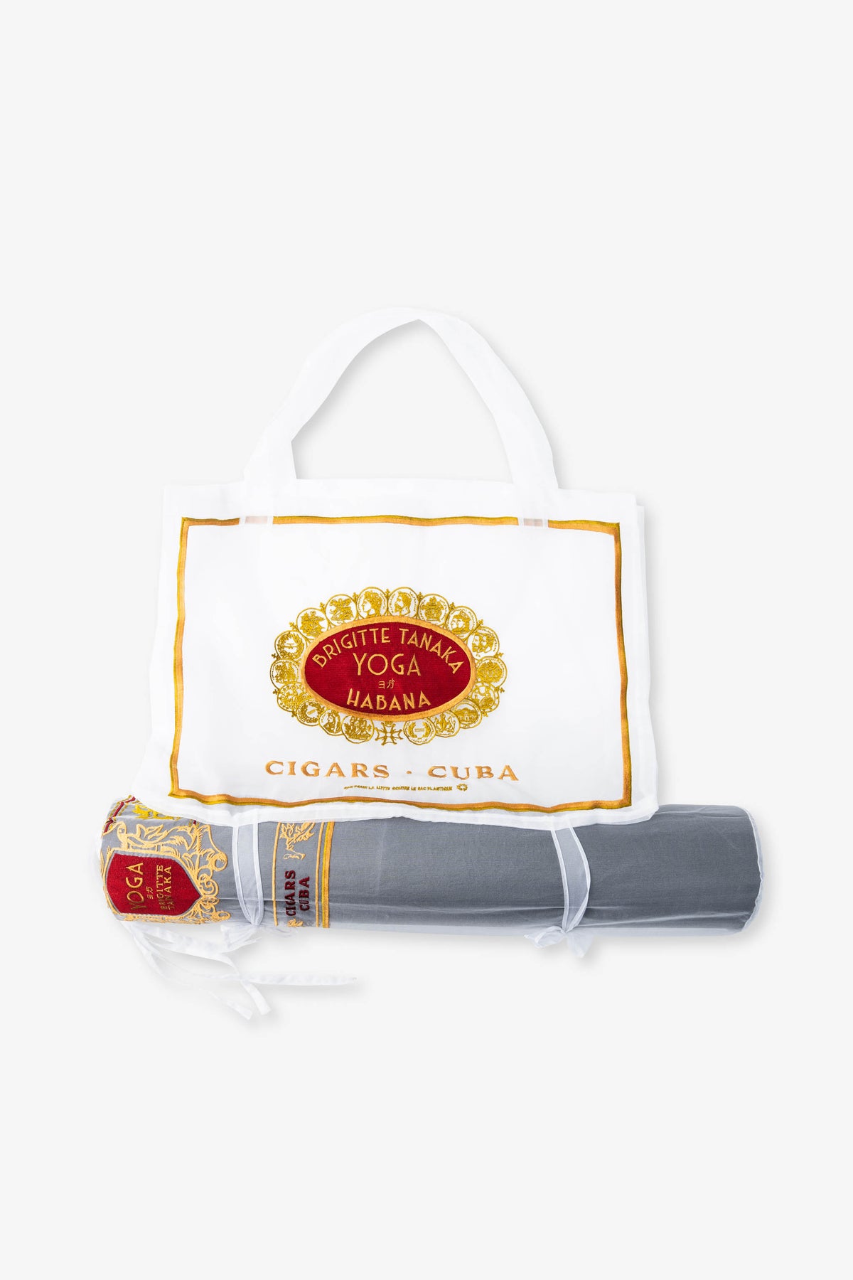 Brigitte Tanaka Organza Sac Yoga Cigar Blanc