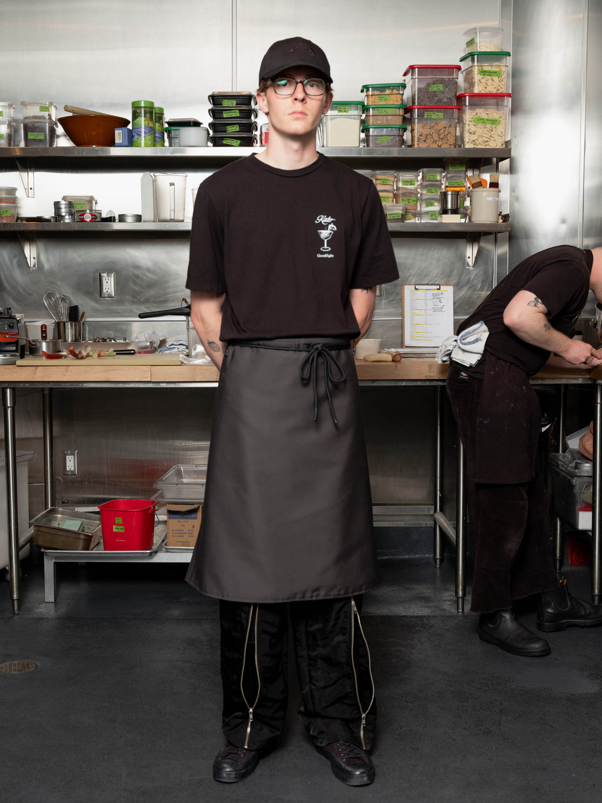 Goodfight x Kato Reversible Apron Charcoal