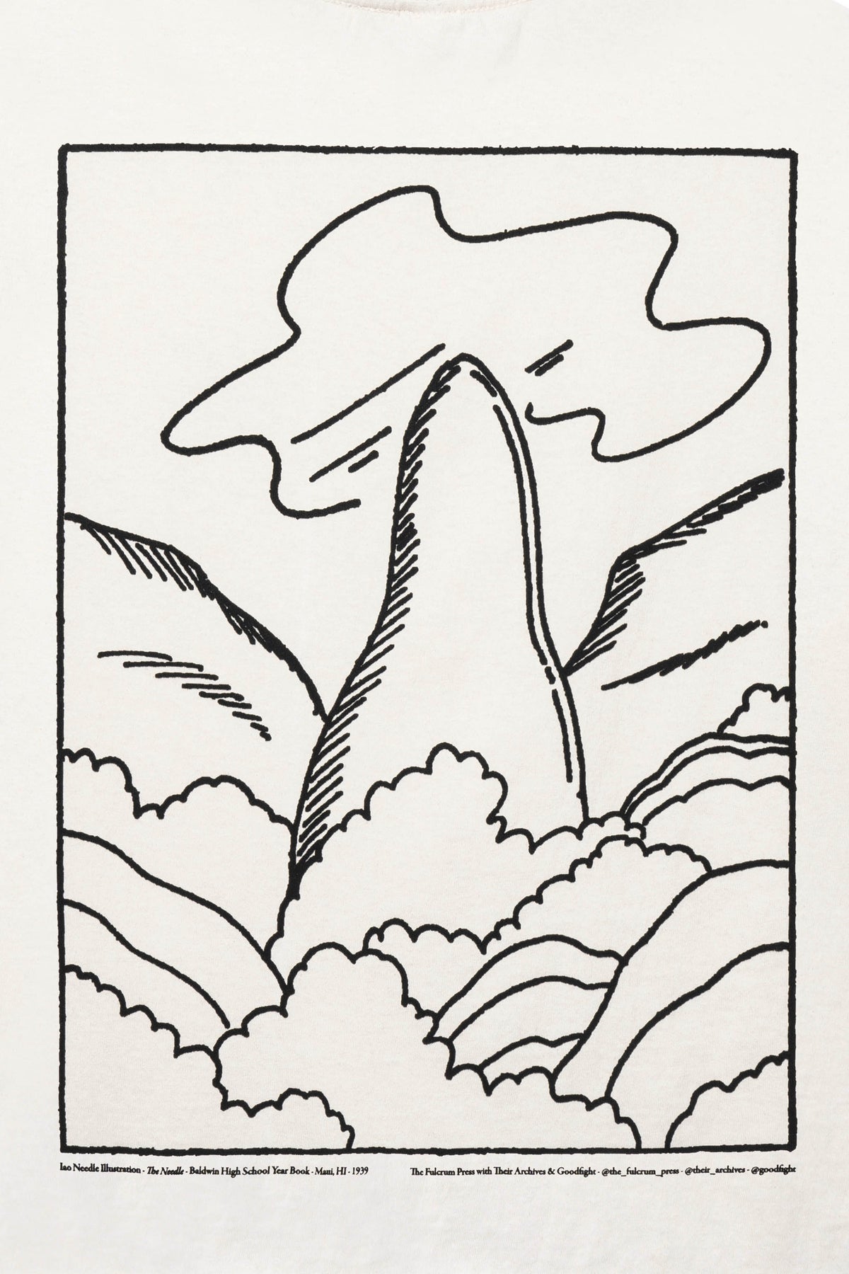 Their Archives x Goodfight The Needle Tee Natural