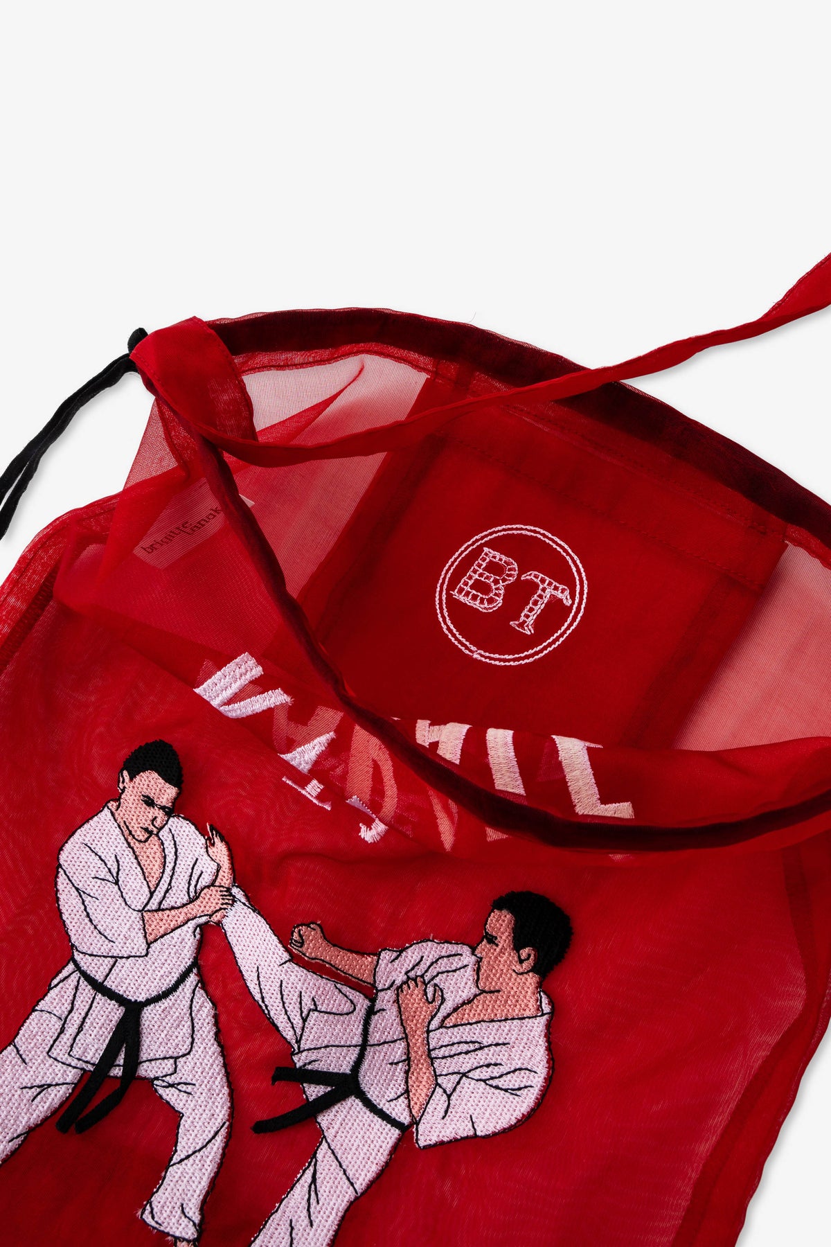 Brigitte Tanaka 'Sac Jo Karate" Organza Bag