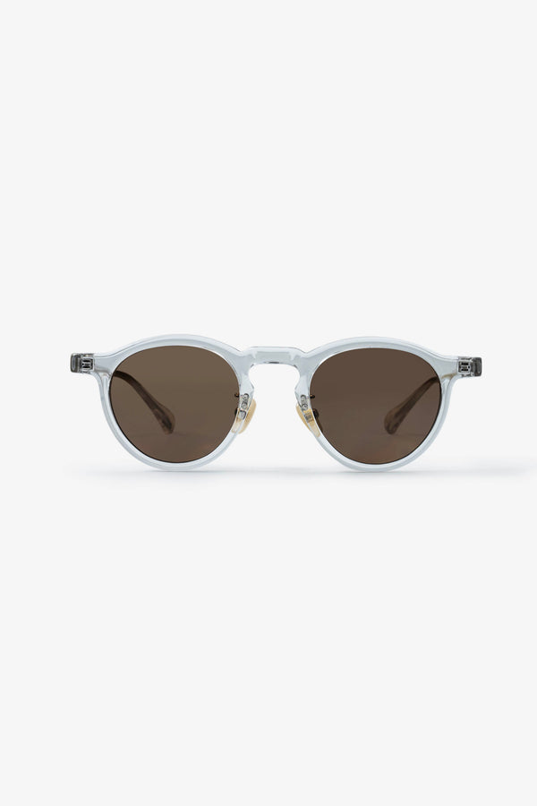 CLASSICO C50-1 Boston Round Frame Sunglasses Clear