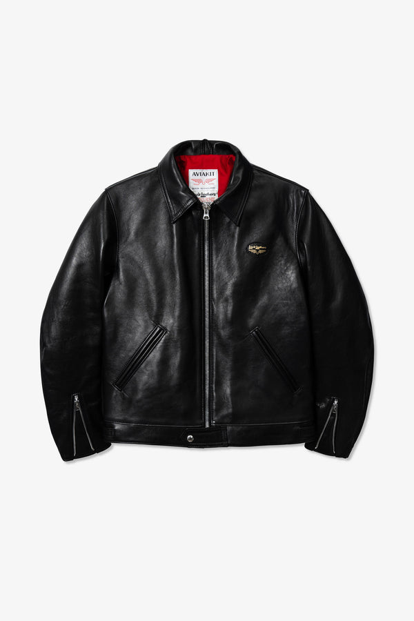 Lewis Leathers Corsair No. 60 JP' Black Sheepskin Leather Jacket