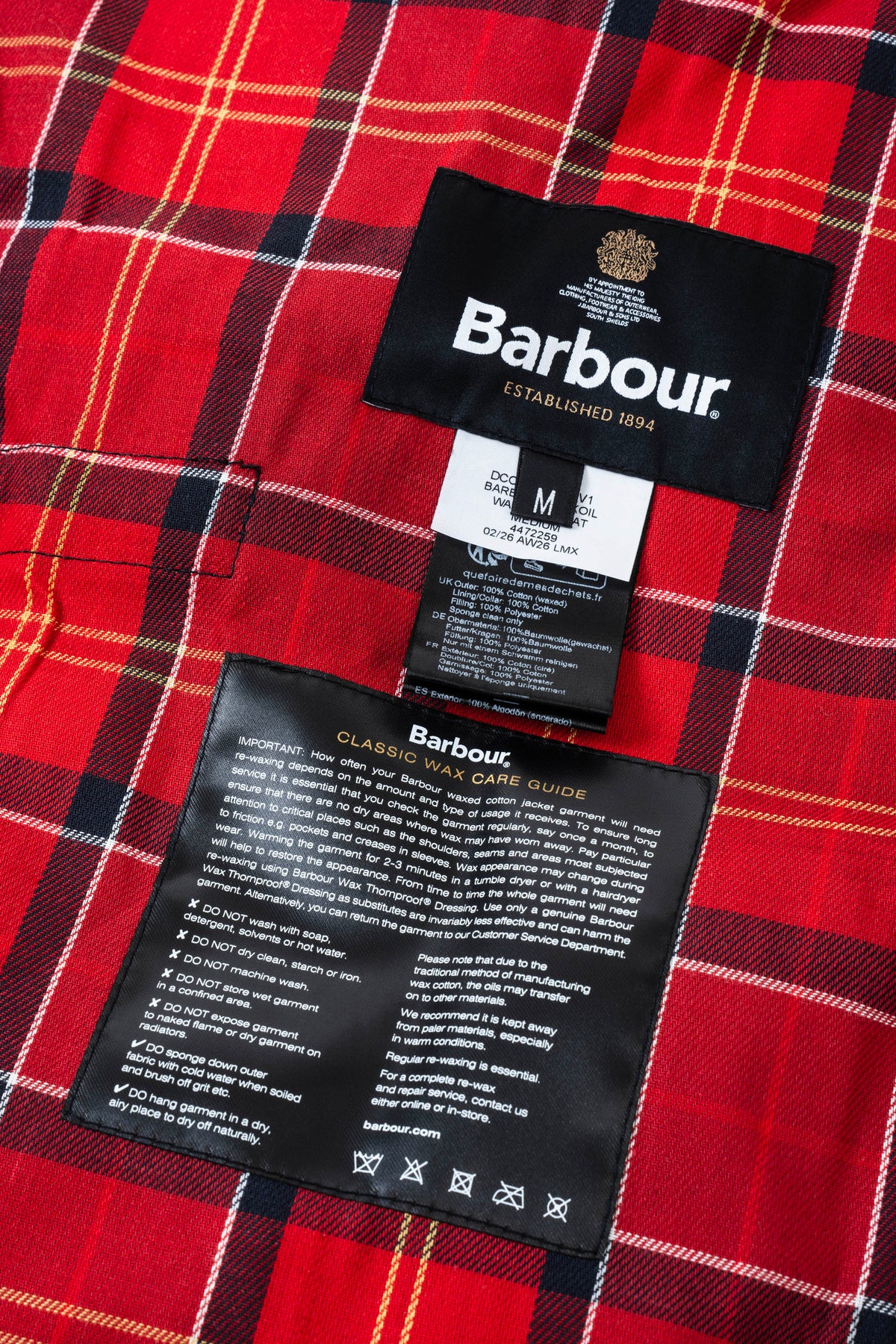 Barbour Slykoil Waxed Dog Coat  Black