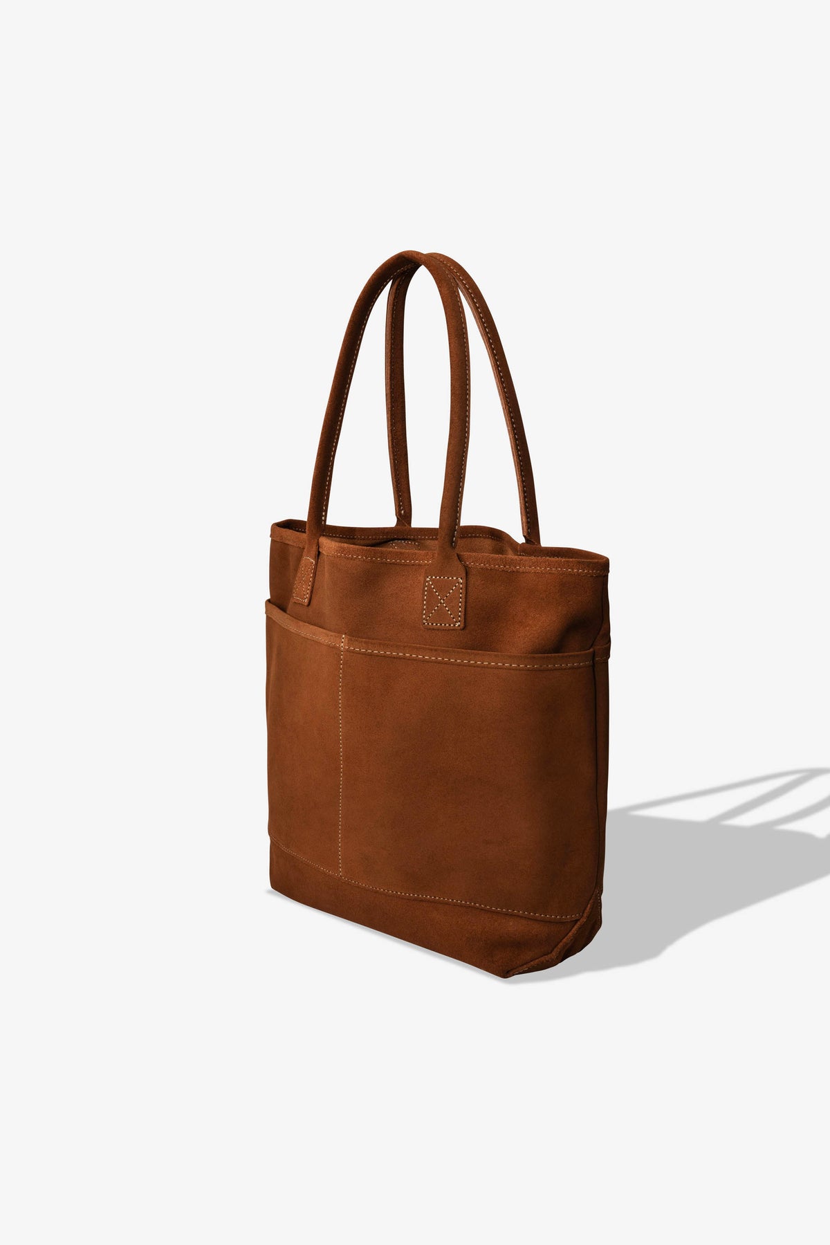 Good Tote Suede Leather Brown