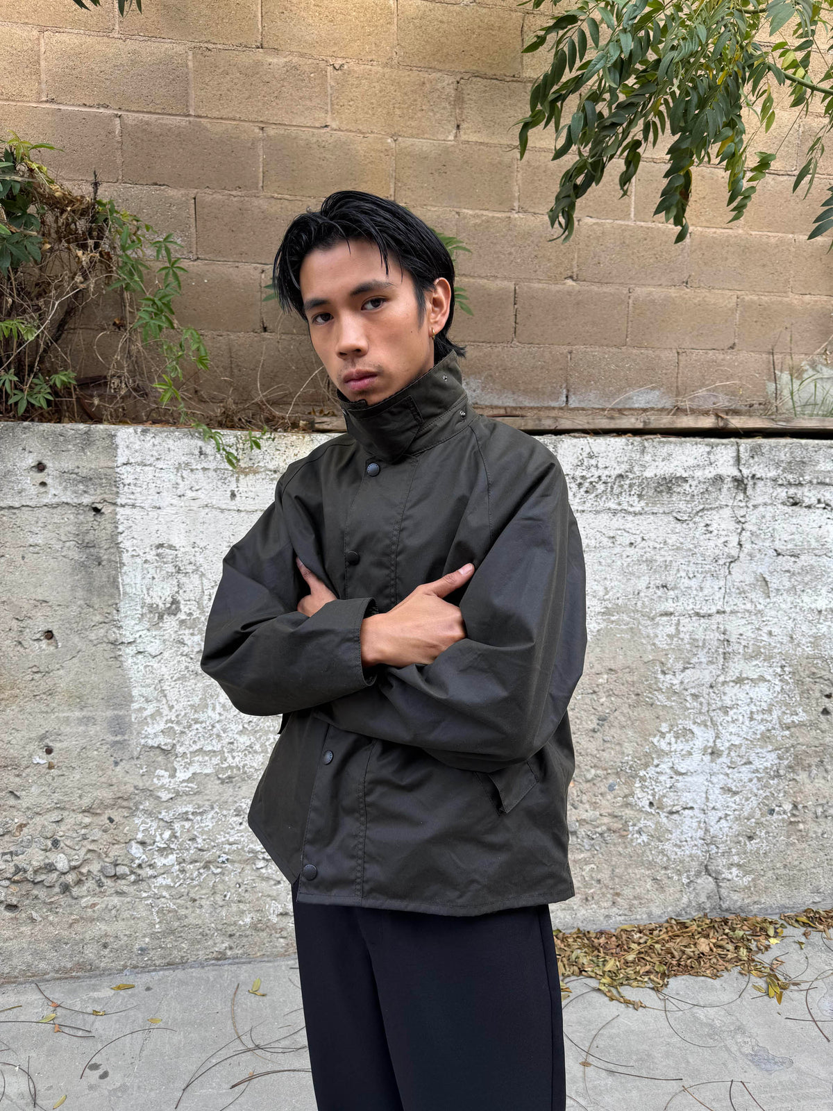 Barbour OS Transport Wax Jacket Olive