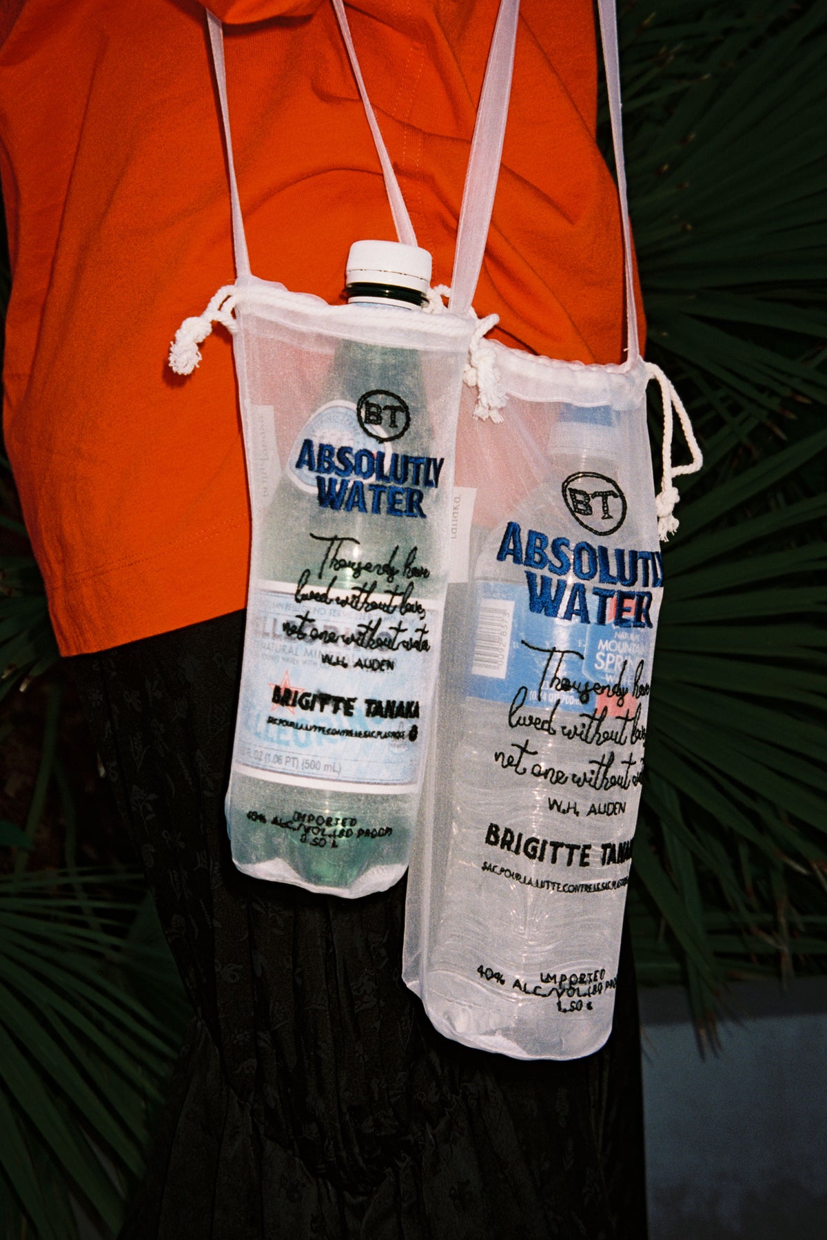 Brigitte Tanaka "Absolutly Water" Water Bottle Bag Large