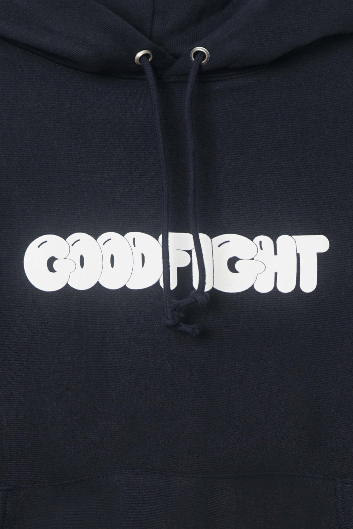 Goodfight Bubble Logo Champion Reverse Weave Hoodie Navy