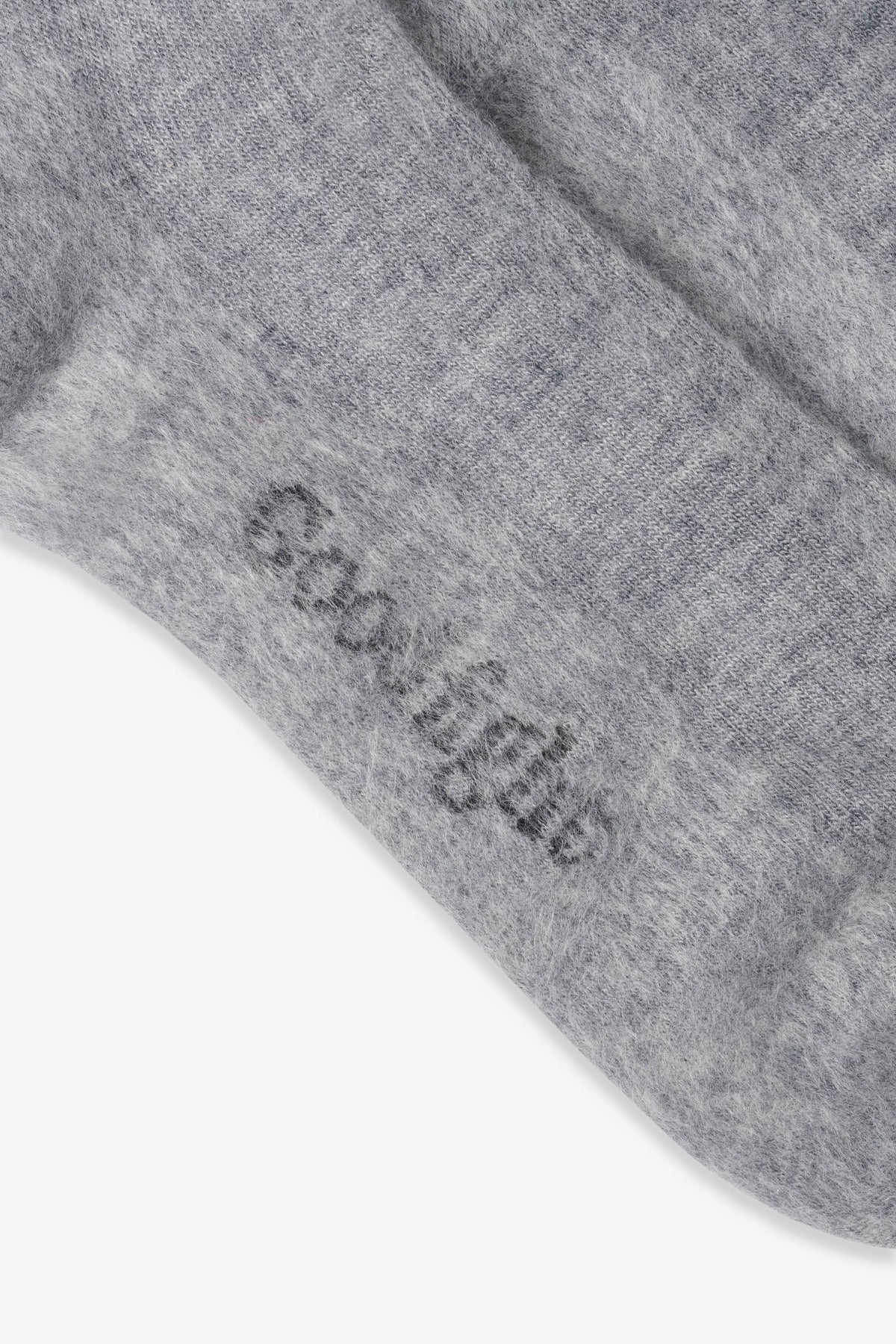 Goodfight Fuzzy Wool Blend Socks Grey