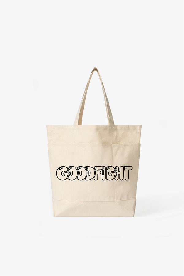 Good Tote - Outline Bubble Logo Black